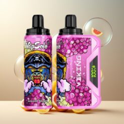 VapSolo VIKING 12000 Puffs Engangs Vape Sommerdrøm Norge Grossist – 22ml, 20/50 mg/ml, Type-C, LED Skjerm