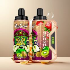 VapSolo VIKING 12000 Puffs Norge Grossist Engangs Vape Jordbær Kiwi 22ml Type-C LED Skjerm