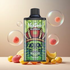 Vapsolo Super 15000 Puffs Norge Grossist – 40ml E-Liquid, 850mAh, Type-C, Skittles Smak