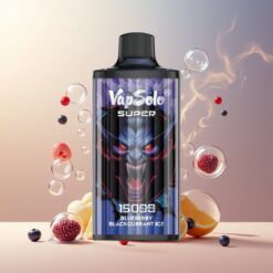 Vapsolo Super 15000 Puffs Norge Grossist – Engangsvaper med Blåbær Solbæris, 40ml, 20/50 mg/ml, 850mAh, Type-C