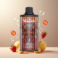 Vapsolo Super 15000 Puffs Norge Grossist – Jordbær Vanilje Cola – 40ml/850mAh Type-C