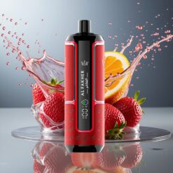 Al Fakher Crown Bar 15K Hypermax Norge Grossist engangs vape Kit Jordbær Punch – 22ml, 20mg, 15 000 Puffs, Type-C, 600mAh