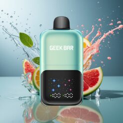 GEEKBAR 2GO Norge grossist 20ml 50000 Puffs To-serier engangs vape Pen Kjølig Mynte Is med 3-nivå Justerbar Smak/Kjølighet & Oppladbar Batteri
