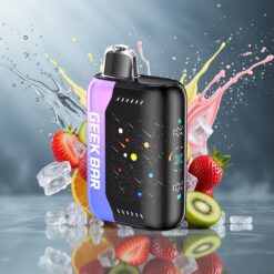 GEEKBAR Pulse X 42K Puffs Meteor Edition Jordbær Kiwi Is Norge grossist, 820mAh, 5%, 3D skjerm, Dual Mesh Coil