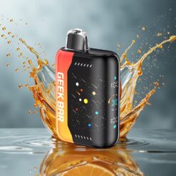 GEEKBAR Pulse X 42K Puffs Meteor Edition Oransje Drage Norge grossist med 820mAh, 5% nikotin, 3D-skjerm