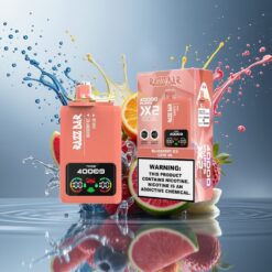 Razz Bar 40000 Puffs Engangs Vape Blåbær Is & Love 66 Norge Grossist – Power Skjerm, 1.0Ω 2 Mesh Coil, Type-C Lading, 2%/5% Nikotin