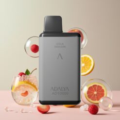 Adalya AD 10000 Puffs Norge Grossist Engros Vape til Engangsbruk Cola-Drage (Romgrå, 14 ml, 2% Nikotin, USB-C)