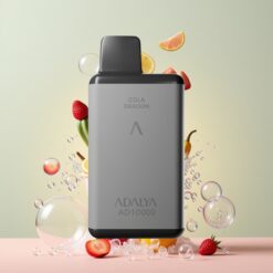 Adalya AD 10000 Puffs Norge Grossist Engros Vape til Engangsbruk Kaktus Splash – Grå romfarge, 14 ml, 2% nikotin, USB-C, 650 mAh