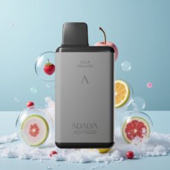 Adalya AD 10000 Puffs Norge Grossist Engros Vape til Engangsbruk Romgrå med Blå Is, 14 ml, 2% Nikotin, USB-C, 650 mAh