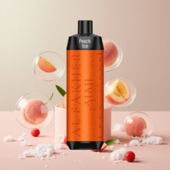 Al Fakher Crown Bar 8000 Crystal Engangs Vape Norge Grossist – Fersken Is – 8000 Puffs, 18ml, 5mg Nikotin, 600mAh, USB-C