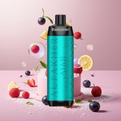 Al Fakher Crown Bar 8000 Crystal Engangs Vape Norge Grossist – Svartsolbær Is – 18ml, 5mg Nikotin, 8000 Puffs, 600mAh, USB-C