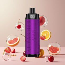 Al Fakher Crown Bar 8000 Crystal Norge Grossist – 18ml, 5mg Nikotin, 8000 Puffs, USB-C, Kirsebær Fiesta