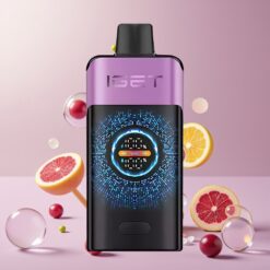 IGET ONE 12000 Puffs Norge Grossist Engros Vape til Engangsbruk Chupa Chups Drue med 2700 mAh Batteri, Stor Bøyd Fargeskjerm, 0.6 ohm Dual Mesh Coil