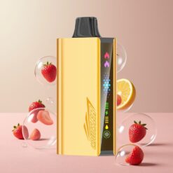 JNR Cruiser 12000 Puffs No-Charge Norge Grossist Engros Vape til Engangsbruk Chupa Chups Jordbær med 3500 mAh Batteri og Full-Metal Design