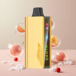 JNR Cruiser Norge Engros 12000 Puffs No-Charge Vape til Engangsbruk Fersken Is med 3500 mAh Batteri, Full-Metal Aluminum Body og Norge grossist