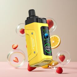 Razz Bar 45000 Puffs Norge Grossist Engros Vape til Engangsbruk Jordbær Banan 1.0 Ohm Mesh Coil Justerbar Luftstrøm